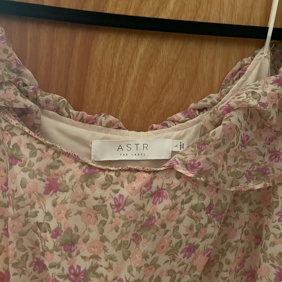 MAGNOLIA FLORAL RUFFLE HI-LO MAXI DRESS - L Astr The Label - Picture 4 of 5